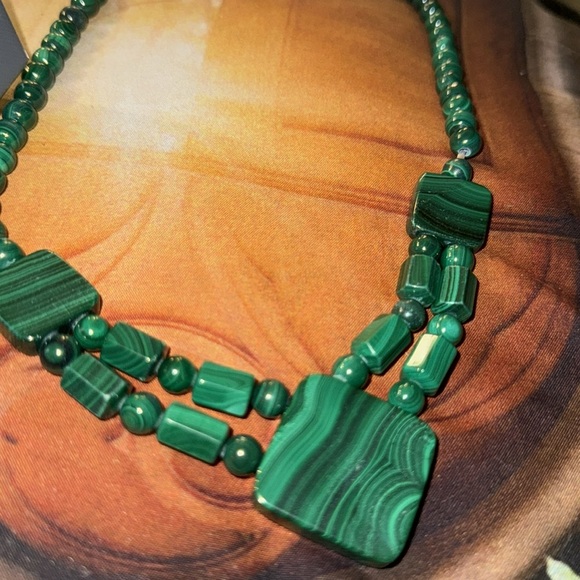 New Jay King Sterling Silver Malachite 18" Necklace - 873-542 - Picture 4 of 4